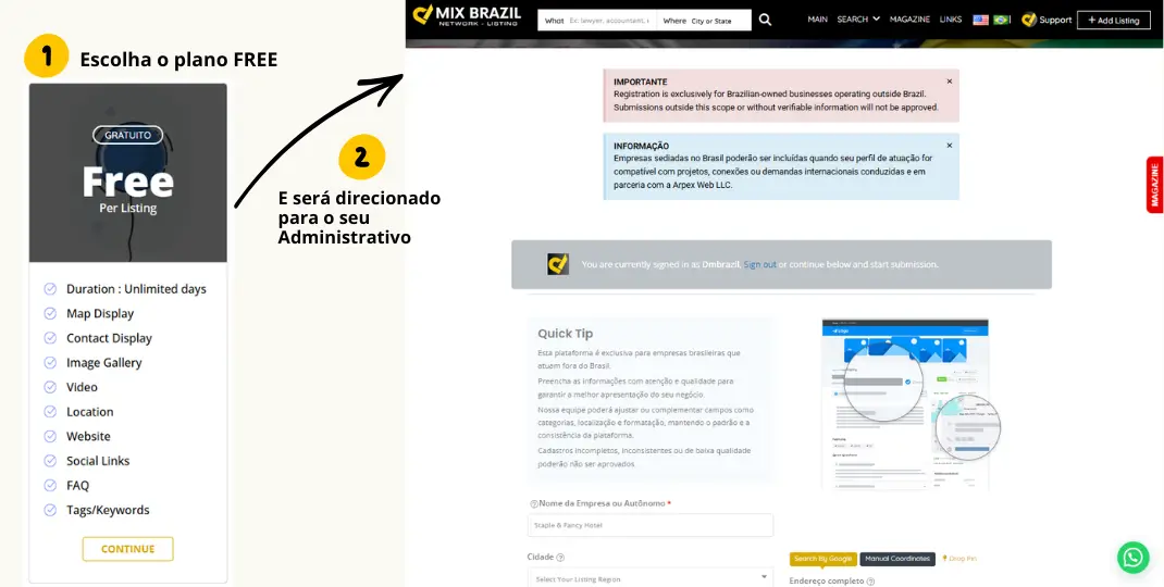 3. COMPLETAR O SEU PERFIL - Texto & Imagem