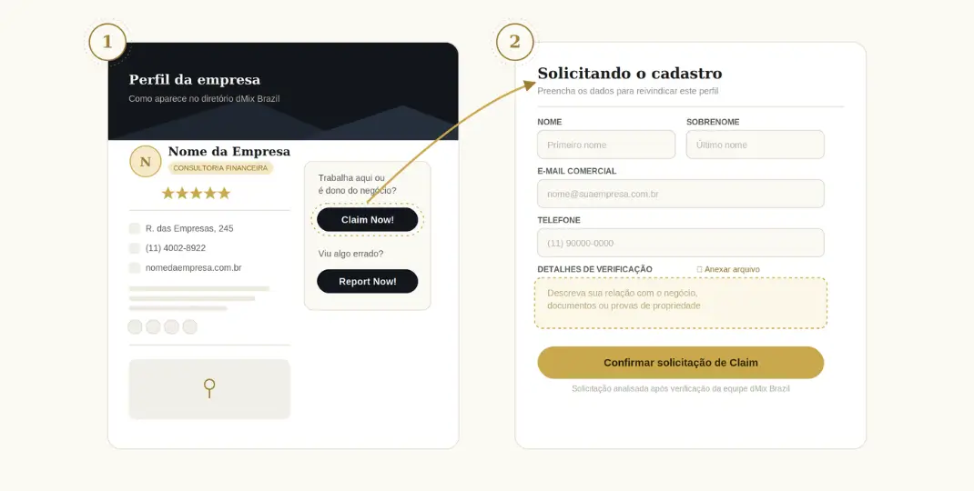  2. BUSCAR EMPRESA E FAZER O CLAIM